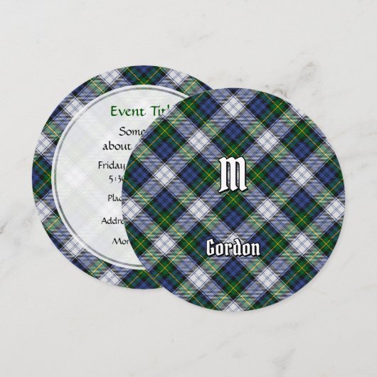 Clan Gordon Dress Tartan Invitation 招待状 (正面/裏面)