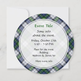 Clan Gordon Dress Tartan Invitation 招待状