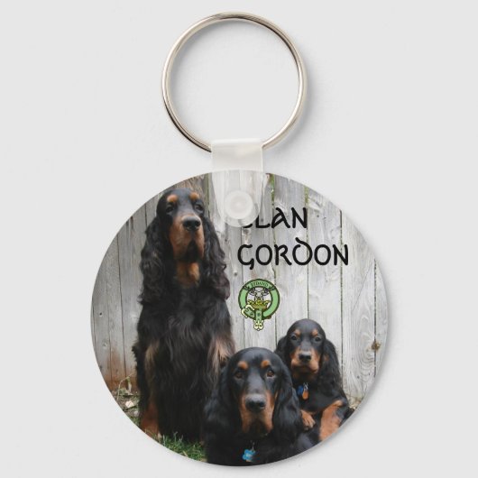 CLAN GORDON、Gordon Setter Keychain キーホルダー (正面)