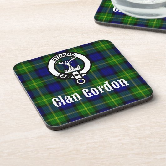Clan Gordon Tartan Crest コースター (左側)