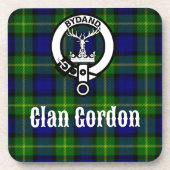 Clan Gordon Tartan Crest コースター (正面)