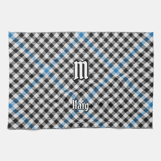 Clan Haig Check Tartan キッチンタオル (横)