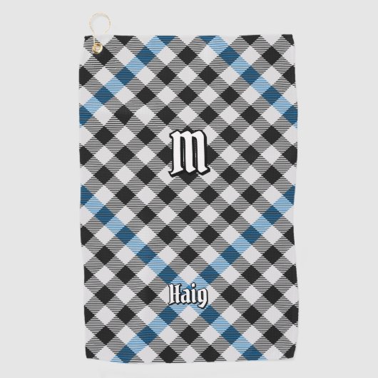 Clan Haig Check Tartan ゴルフタオル (正面)