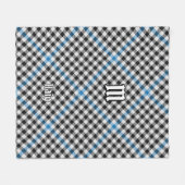 Clan Haig Check Tartan フリースブランケット (正面(横))