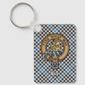 Clan Haig Crest over Check Tartan キーホルダー (正面)