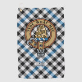 Clan Haig Crest over Check Tartan ゴルフタオル (正面)