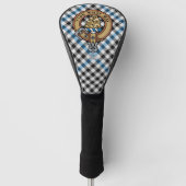 Clan Haig Crest over Check Tartan ゴルフヘッドカバー (正面)