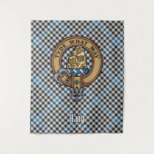 Clan Haig Crest over Check Tartan タペストリー (正面)