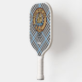 Clan Haig Crest over Check Tartan ピックルボールラケット (左)