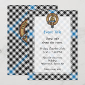 Clan Haig Crest over Check Tartan 招待状 (正面/裏面)