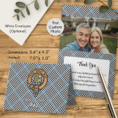 Clan Haig Crest over Tartan 招待状