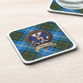Clan Kirkpatrick Crest and Tartan on Coasters コースター (左側)