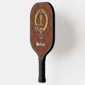 Clan MacAlister Crest over Tartan Keychain ピックルボールラケット (左)