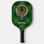 Clan MacArthur Crest over Tartan ピックルボールラケット (正面)