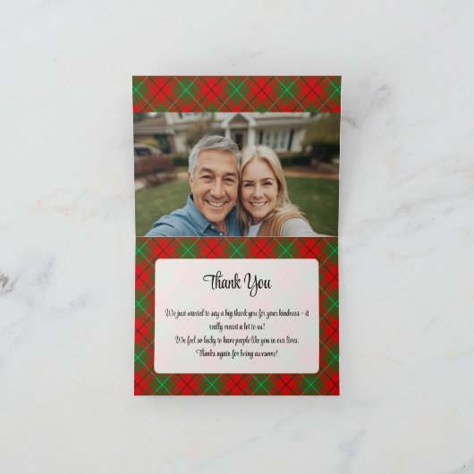 Clan MacAulay Crest over Tartan 招待状 (内部)