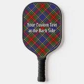 Clan MacBeth Crest over Tartan Keychain ピックルボールラケット (裏面)