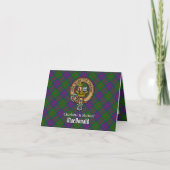 Clan MacDonald Crest over Tartan 招待状 (正面)