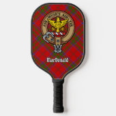 Clan MacDonald of Keppoch Crest over Tartan ピックルボールラケット (正面)