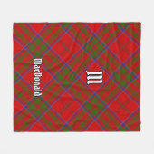 Clan MacDonald of Keppoch Tartan Fleece Blanket フリースブランケット (正面(横))