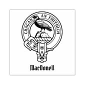 Clan MacDonell of Glengarry Crest ラバースタンプ (インプリント)