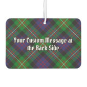 Clan MacDonell of Glengarry Crest over Tartan カーエアーフレッシュナー (裏面)