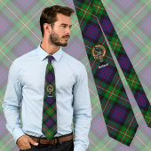 Clan MacDonell of Glengarry Crest over Tartan ネクタイ