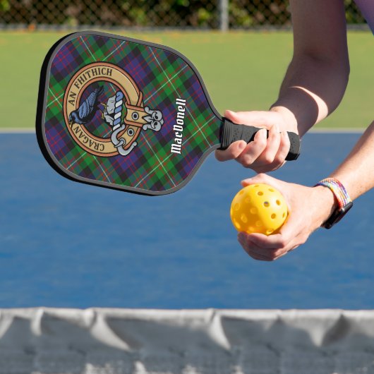 Clan MacDonell of Glengarry Crest over Tartan ピックルボールラケット (インサイチュ)