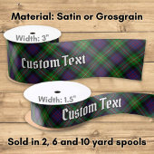 Clan MacDonell of Glengarry Tartan サテンリボン