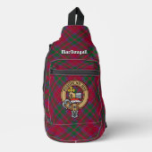 Clan MacDougall Crest over Tartan スリングバッグ (正面)