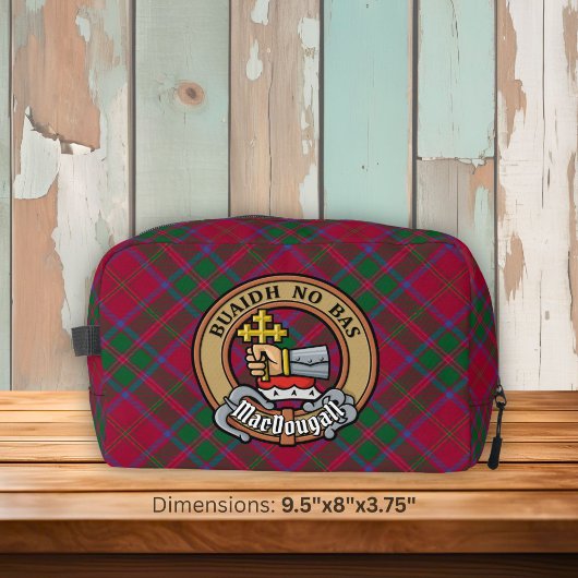 Clan MacDougall Crest over Tartan ドップキット