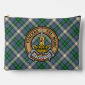 Clan MacDowall Crest over Tartan アクセサリーポーチ (正面)