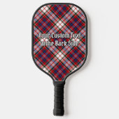 Clan MacFarlane Crest over Dress Tartan ピックルボールラケット (裏面)