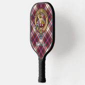 Clan MacFarlane Crest over Dress Tartan ピックルボールラケット (左)