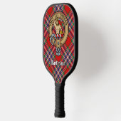 Clan MacFarlane Crest over Red Tartan ピックルボールラケット (左)