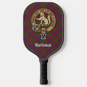 Clan MacGowan Crest over Tartan ピックルボールラケット (正面)