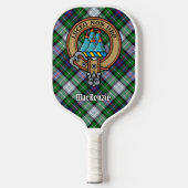 Clan MacKenzie Crest over Dress Tartan Keychain ピックルボールラケット (正面)