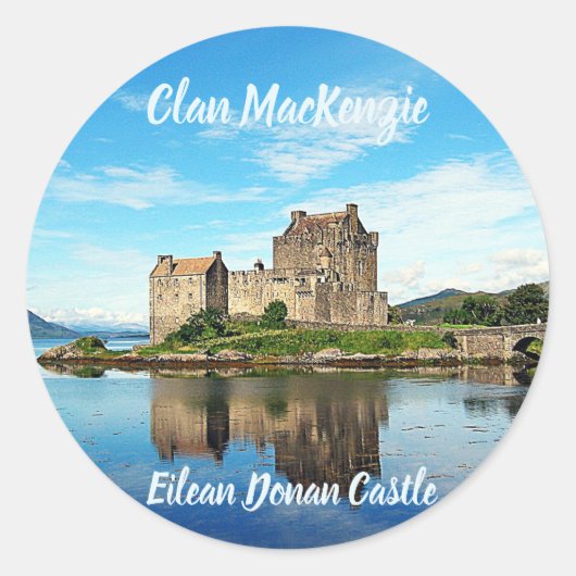 Clan MacKenzie Eilean Donan Castle Scotland ラウンドシール (正面)