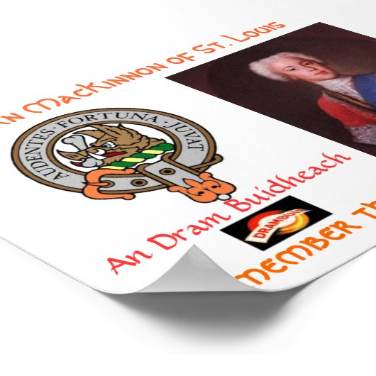 Clan MacKinnon Drambuie Poster ポスター (角)