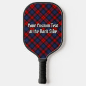 Clan MacLachlan Crest over Tartan ピックルボールラケット (裏面)
