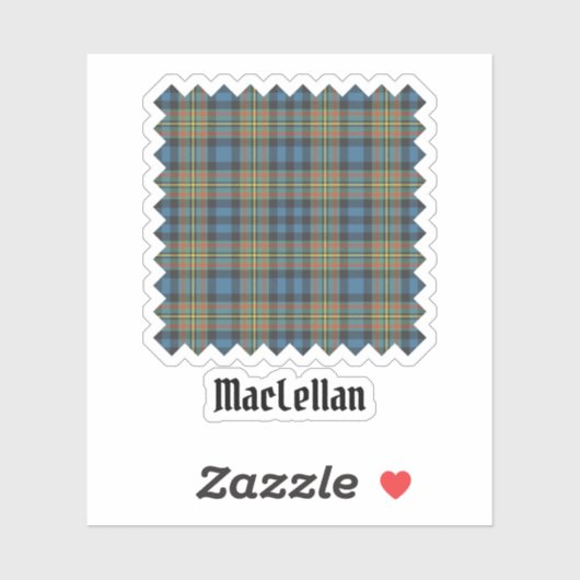 Clan MacLellan Ancient Tartan シール (シート)