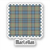 Clan MacLellan Ancient Tartan シール (正面)