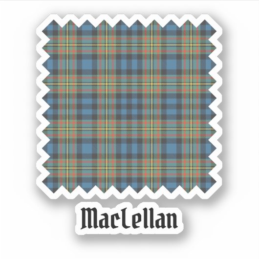 Clan MacLellan Ancient Tartan シール (正面)