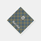 Clan MacLellan Ancient Tartan スタンダードカクテルナプキン (角)