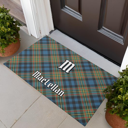 Clan MacLellan Ancient Tartan ドアマット