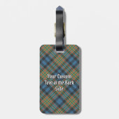 Clan MacLellan Ancient Tartan ラゲッジタグ (裏面縦)