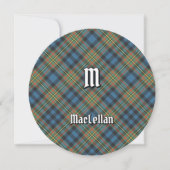 Clan MacLellan Ancient Tartan 招待状 (正面)