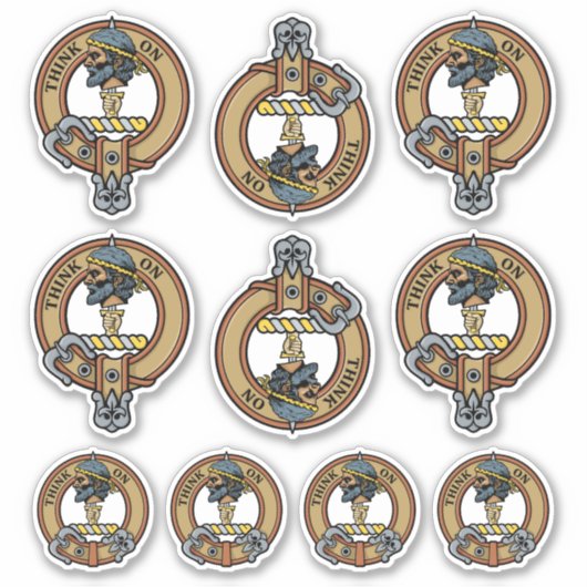 Clan MacLellan Crest Sticker Set シール (正面)