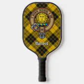 Clan MacLeod of Lewis Crest over Tartan Keychain ピックルボールラケット (正面)