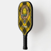 Clan MacLeod of Lewis Crest over Tartan Keychain ピックルボールラケット (左)