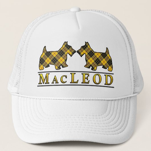 Clan MacLeod Tartan Scottie Dogs キャップ (正面)